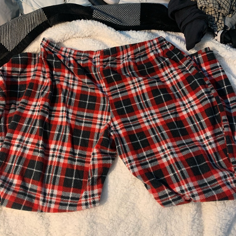 plaid pj pants